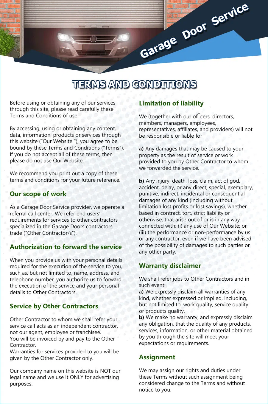 Eagle Garage Door Service Magnolia, NJ 856-559-4261